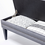 Мягкая банкетка с зоной для хранения Casket Grey варинант исполнения - 4 | Loft Concept в Ульяновске