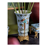 Ваза из фарфора с бронзовыми элементами Tropical Garden варинант исполнения - 8 | Loft Concept в Ульяновске