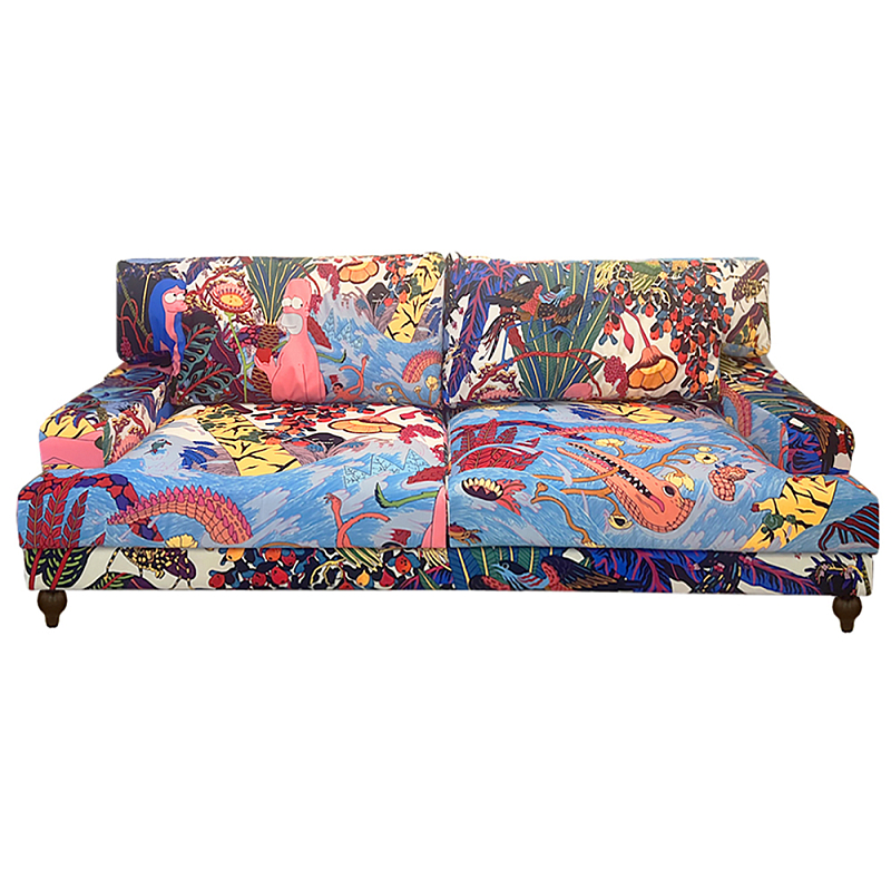 Премиальный Акцентный Диван Simpsons in Paradise Pop Art Sofa Мульти в Ульяновске | Loft Concept 