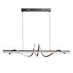 Люстра линейная черного цвета с волнообразным металлическим элементом Luke Lampco Tracer Lamp варинант исполнения - 2 | Loft Concept в Ульяновске