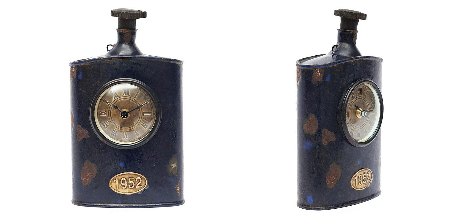 Часы Antique Indian Bottle of Brandy Clock - Loft-Concept в Ульяновске