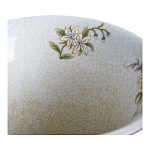 Ваза из голубого фарфора с бронзовыми элементами Blue Garden варинант исполнения - 3 | Loft Concept в Ульяновске