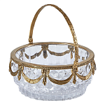 Корзиночка из прозрачного стекла с бронзовой ручкой Eden Garden варинант исполнения - 1 | Loft Concept в Ульяновске