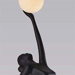 Торшер черная статуэтка Девушка Girl Carries Light Balls варинант исполнения - 1 | Loft Concept в Ульяновске