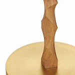 Торшер с цилиндрическим тканевым абажуром на каркасе волнистой формы Rotation варинант исполнения - 2 | Loft Concept в Ульяновске