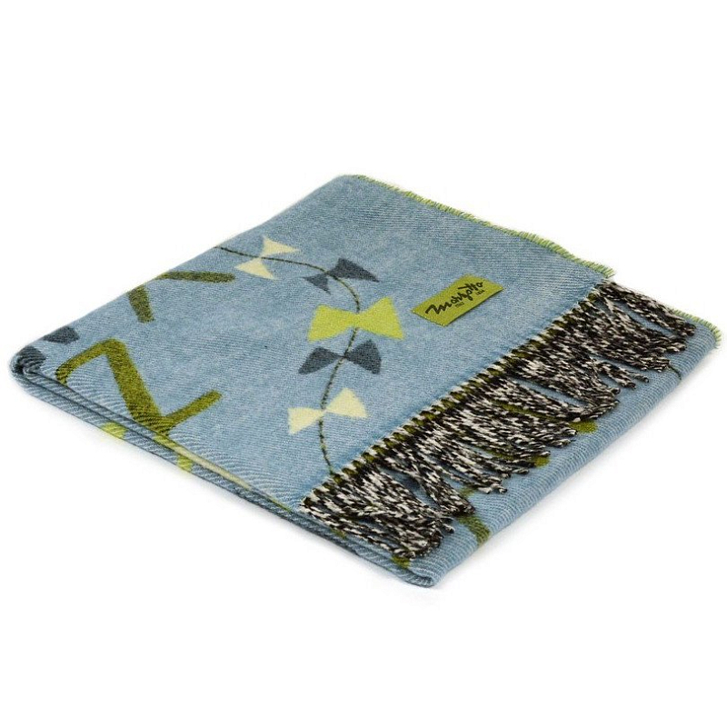 Плед ALP 2 Marzotto Серо-голубой в Ульяновске | Loft Concept 