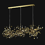 Люстра подвесная из трех частей с металлическими круглыми элементами Terzani Argent варинант исполнения - 4 | Loft Concept в Ульяновске