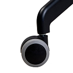 Стул с мягкой бежевой обивкой из велюра и подъемно-поворотным механизмом на черных колесиках Harper Beige варинант исполнения - 6 | Loft Concept в Ульяновске