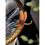 Чаша из прозрачного стекла с бронзовым рельефным ободком Eden Garden варинант исполнения - 6 | Loft Concept в Ульяновске