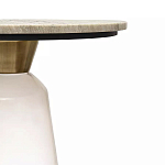 Кофейный столик с прозрачным основанием и столешницей с мраморным узором Transparent Base варинант исполнения - 2 | Loft Concept в Ульяновске