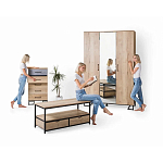 Комод с 3-мя ящиками в стиле лофт Urban Style Space варинант исполнения - 6 | Loft Concept в Ульяновске