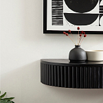 Прикроватный подвесной столик с ящиком черный Bedside Hanging Table варинант исполнения - 5 | Loft Concept в Ульяновске