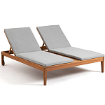 Шезлонг двухместный из эвкалипта Sunset варинант исполнения - 1 | Loft Concept в Ульяновске