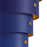 Подвесной светильник фигурный синий из 4-х широких колец Alternating Rings варинант исполнения - 2 | Loft Concept в Ульяновске