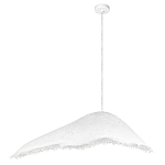 Подвесной светильник с асимметричным волнообразным абажуром и фактурной бахромой по краю Tactile Line варинант исполнения - 12 | Loft Concept в Ульяновске