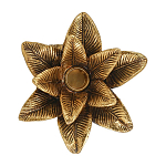 Подсвечник в форме пальмы с резными листьями и текстурным основанием Golden palm leaves варинант исполнения - 2 | Loft Concept в Ульяновске