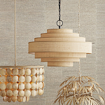 Люстра с каскадом из круглых декоративных элементов Texture Discs варинант исполнения - 4 | Loft Concept в Ульяновске