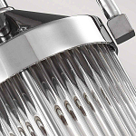 Подвесной светильник цвета хром с рифленым стеклянным цилиндрическим плафоном в современном стиле Feiss варинант исполнения - 5 | Loft Concept в Ульяновске