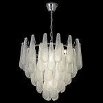 Люстра с подвесками из рифленного стекла в форме капель Textured Glass Chandelier варинант исполнения - 16 | Loft Concept в Ульяновске