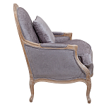 Кресло Ava Classical Armchair brown and grey velour варинант исполнения - 2 | Loft Concept в Ульяновске
