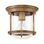 Потолочный светильник для ванных комнат с цилиндрическим стеклянным плафоном и одной лампой Hinkley варинант исполнения - 5 | Loft Concept в Ульяновске