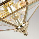 Потолочный светильник шестигранной формы с прозрачными стеклянным плафоном Elstead Lighting варинант исполнения - 11 | Loft Concept в Ульяновске