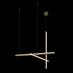 Люстра с 3-мя  пересекающимися цилиндрическими плафонами на тонких тросах Trumpet tube варинант исполнения - 3 | Loft Concept в Ульяновске