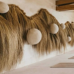 Большая дизайнерская Инсталляция из соломы RAFFIA Installation  варинант исполнения - 4 | Loft Concept в Ульяновске