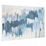 Панно декоративное с ручной росписью Blue Strokes варинант исполнения - 1 | Loft Concept в Ульяновске