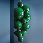 Люстра Grape Balls Зеленое стекло  варинант исполнения - 2 | Loft Concept в Ульяновске