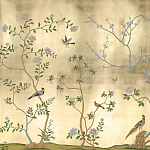 Обои ручная роспись Badminton Deep Rich Gold gilded paper варинант исполнения - 1 | Loft Concept в Ульяновске