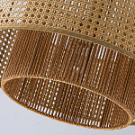 Подвесной светильник с абажуром из плтеного бамбука Light Inside the Cell варинант исполнения - 9 | Loft Concept в Ульяновске