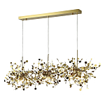 Люстра подвесная из трех частей с металлическими круглыми элементами Terzani Argent варинант исполнения - 2 | Loft Concept в Ульяновске