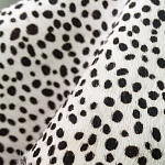 Мебельная ткань Искусственный мех  белый леопард 90 см T5-3 варинант исполнения - 2 | Loft Concept в Ульяновске