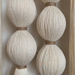 Панно на стену из хлопковых нитей White Morse Wall Hanging  варинант исполнения - 3 | Loft Concept в Ульяновске