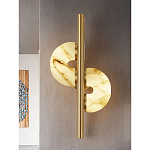 Бра  с фигурным мраморным рассеивателем Spiral of Warm Light варинант исполнения - 6 | Loft Concept в Ульяновске