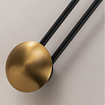 Бра с янтарным стеклянным диском и золотистыми акцентами Savio Glass Disc варинант исполнения - 3 | Loft Concept в Ульяновске