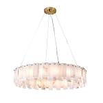 Люстра круглая декорированная натуральным камнем Stone Interior Accent варинант исполнения - 2 | Loft Concept в Ульяновске