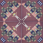 Плитка дизайнерская с узором Мангалоры варинант исполнения - 3 | Loft Concept в Ульяновске