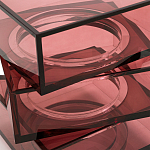 Стол журнальный в форме кубов Acrylic Furniture Lumina Crimson Clarity варинант исполнения - 4 | Loft Concept в Ульяновске