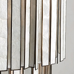 Потолочный светильник с подвесами из перламутра Unique Shine Effect варинант исполнения - 3 | Loft Concept в Ульяновске