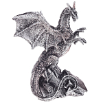 Декоративная статуэтка Дракон Silver Dragon Treasure Keeper Statuette варинант исполнения - 1 | Loft Concept в Ульяновске