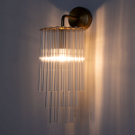 Бра с круглым основанием и длинными прозрачныи стеклянными трубками Nembus варинант исполнения - 2 | Loft Concept в Ульяновске