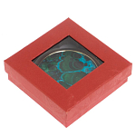 Зеркало карманное складное круглое из натурального камня Малахит с Хризоколлой в подарочной упаковке Gold Stone Mirrors варинант исполнения - 4 | Loft Concept в Ульяновске