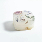Шкатулка из эпоксидной смолы с цветами белая Epoxy Resin Square Box White варинант исполнения - 5 | Loft Concept в Ульяновске