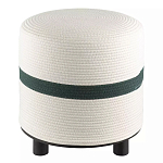 Пуф с плетеной светло-бежевой обивкой Serene Holidays варинант исполнения - 1 | Loft Concept в Ульяновске