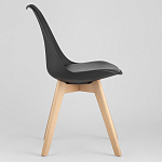 Стул с основой из пластика и мягким сиденьем Arvika Black варинант исполнения - 3 | Loft Concept в Ульяновске