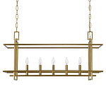 Подвесной светильник прямоугольный 5-ти ламповый Linear Kitchen Light варинант исполнения - 2 | Loft Concept в Ульяновске