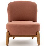 Кресло на деревянных ножках Olguin Pink Chair варинант исполнения - 2 | Loft Concept в Ульяновске