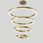 Люстра Light Ring Vertical Латунь варинант исполнения - 1 | Loft Concept в Ульяновске